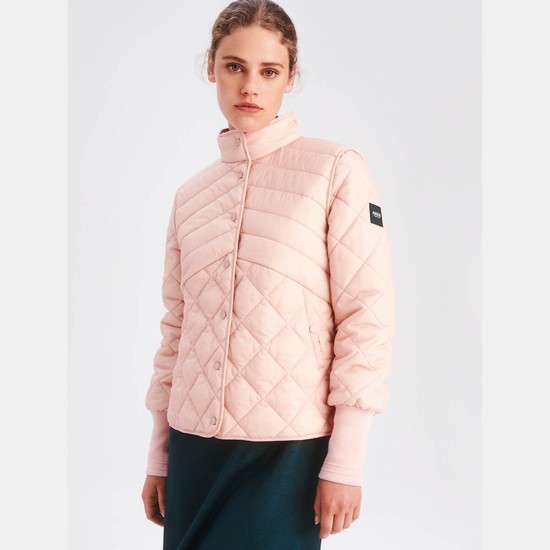 Aigle The Packable Quilted Solid-colour Version Coats Women Pink ZA-23710